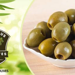 pitted green olives