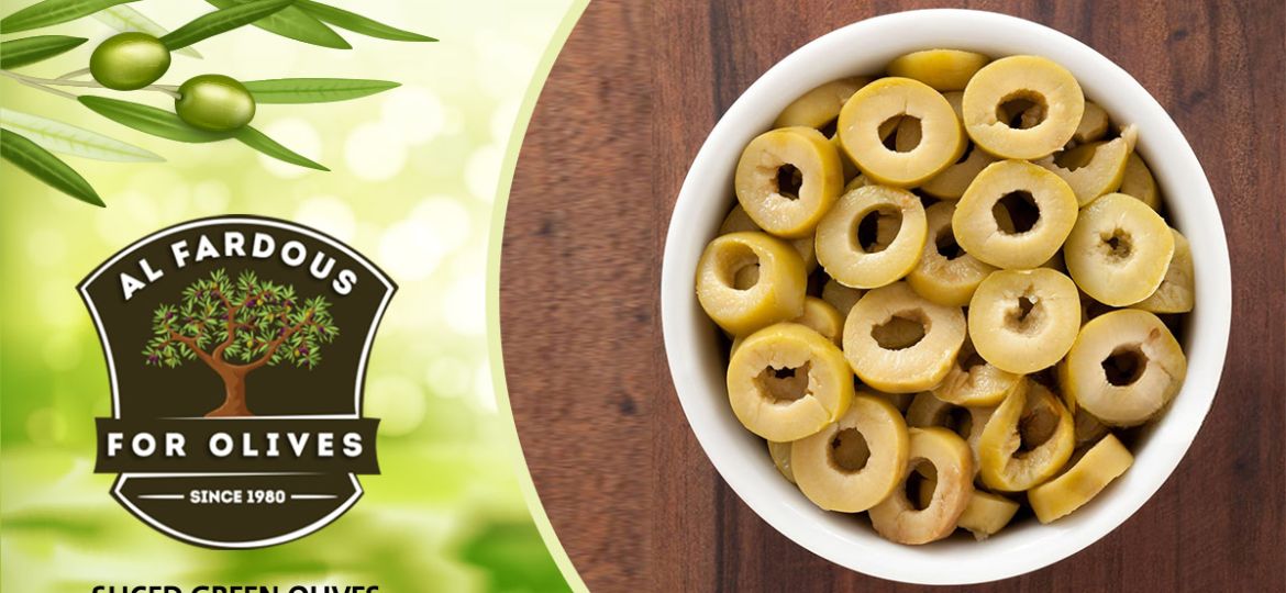 sliced green olives