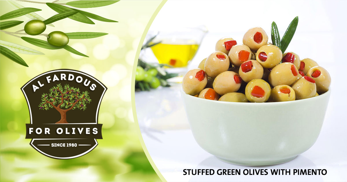 stuffed green olives with pimento