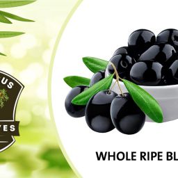 whole ripe black olives